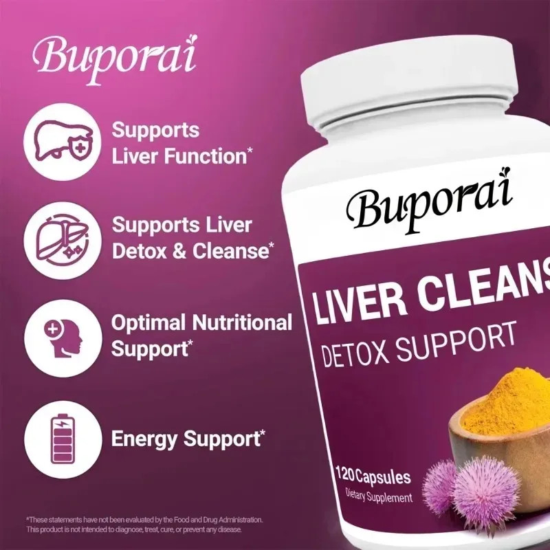 Liver Cleanse Detox 120pcs,Support Cell Repair,Promotes Digestion and Absorption