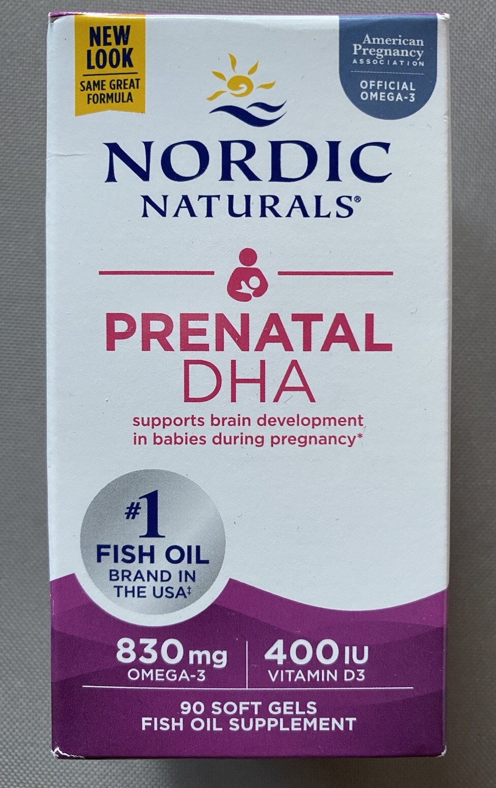 NORDIC NATURALS Prenatal DHA 830mg 90softgels Exp 10/2025