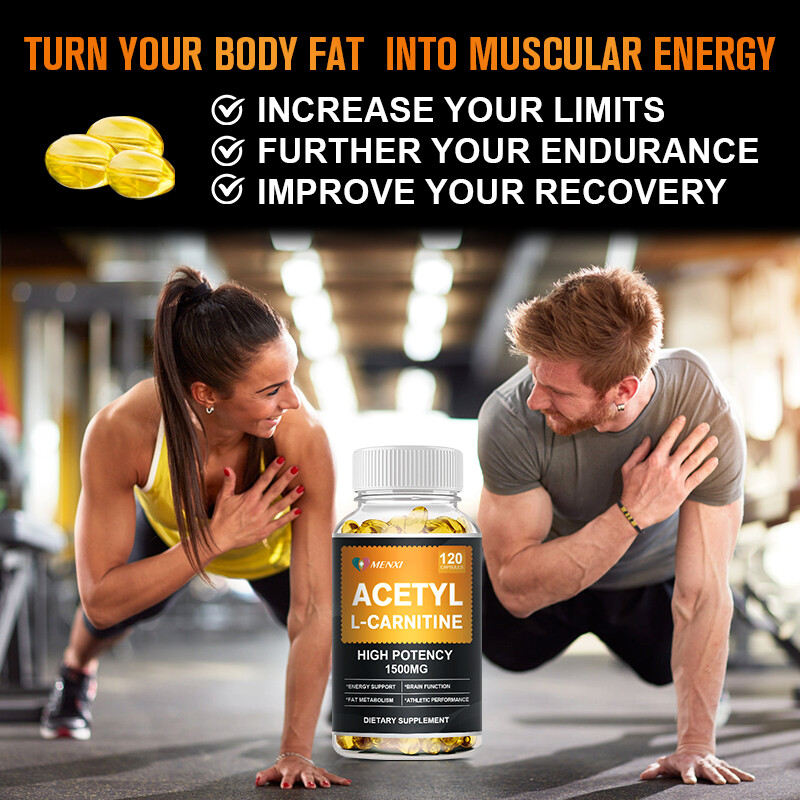 L-Carnitine Capsules – Fat Burner & Energy Booster – Weight Management 1500mg