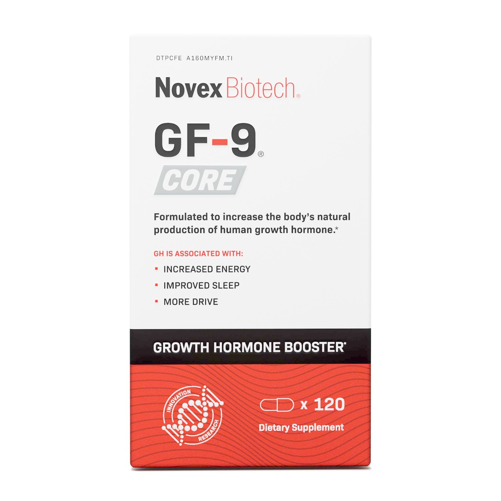 GF-9 Core Supplement – 120 Capsules for Muscle Growth & Recovery, Boost Energy