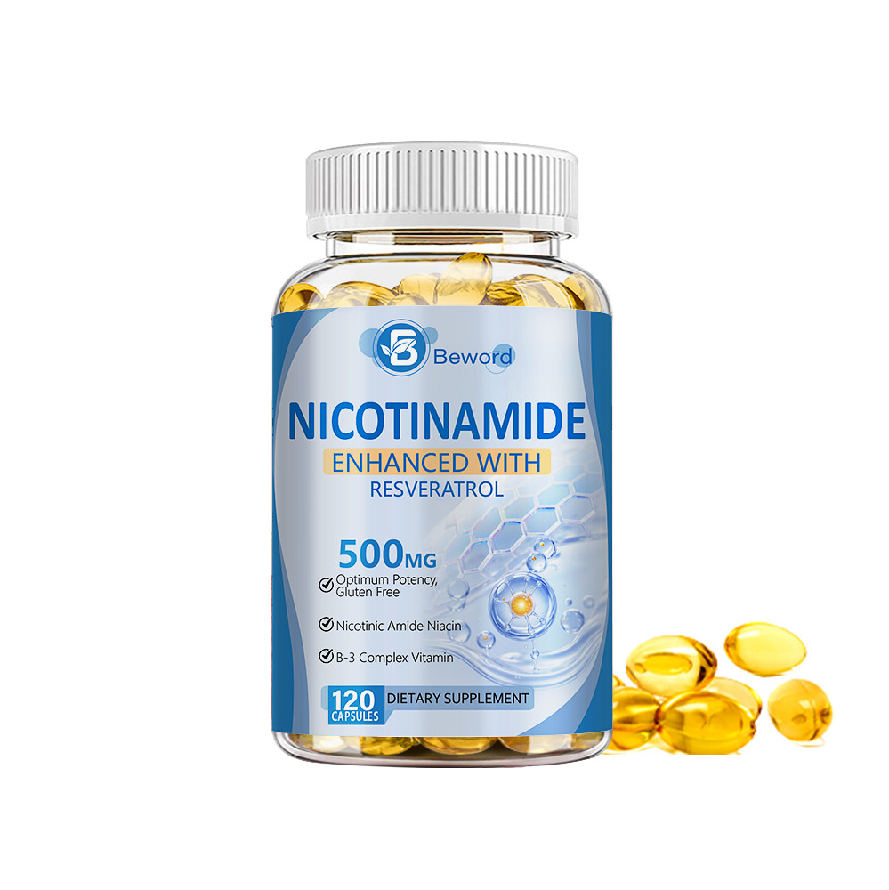 NAD Supplement for Anti-Aging,Energy,Focus / Nicotinamide Resveratrol 120 Caps