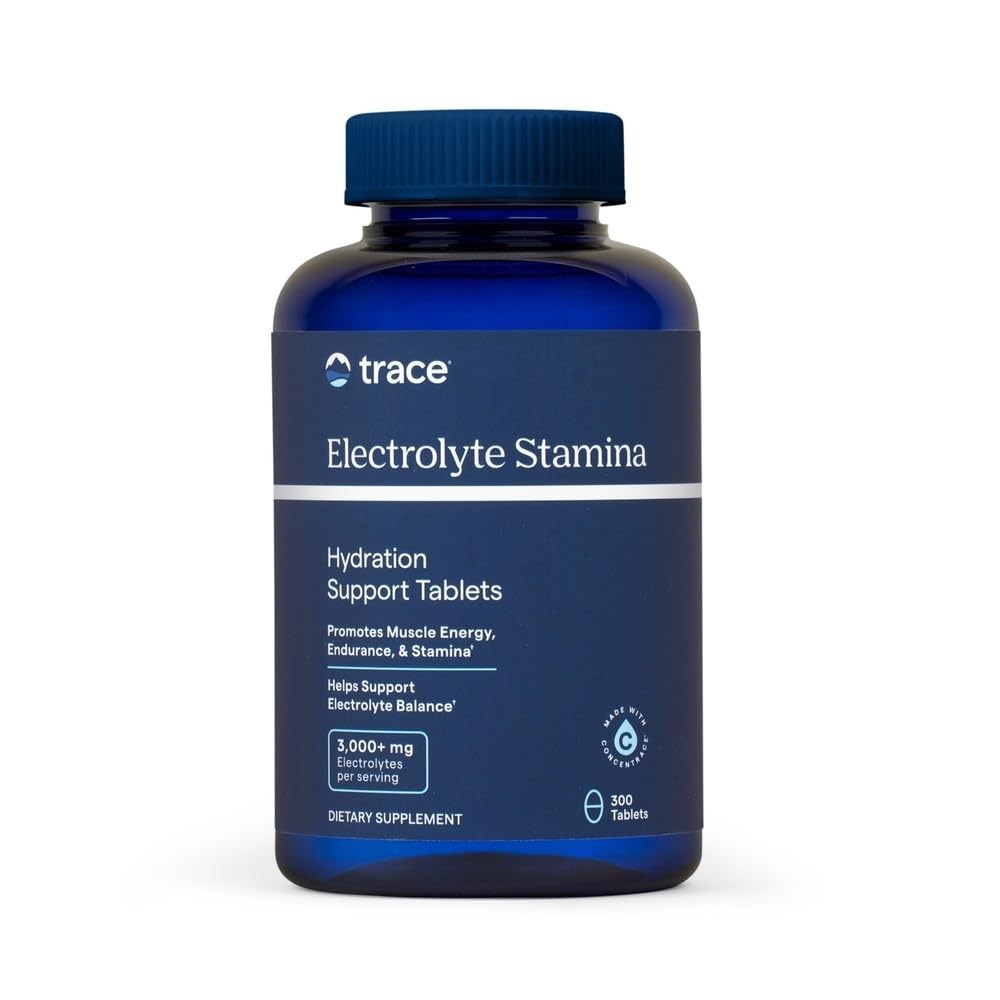 Electrolyte Stamina Tablets 300ct | Ionic Trace Minerals, Potassium for Recovery