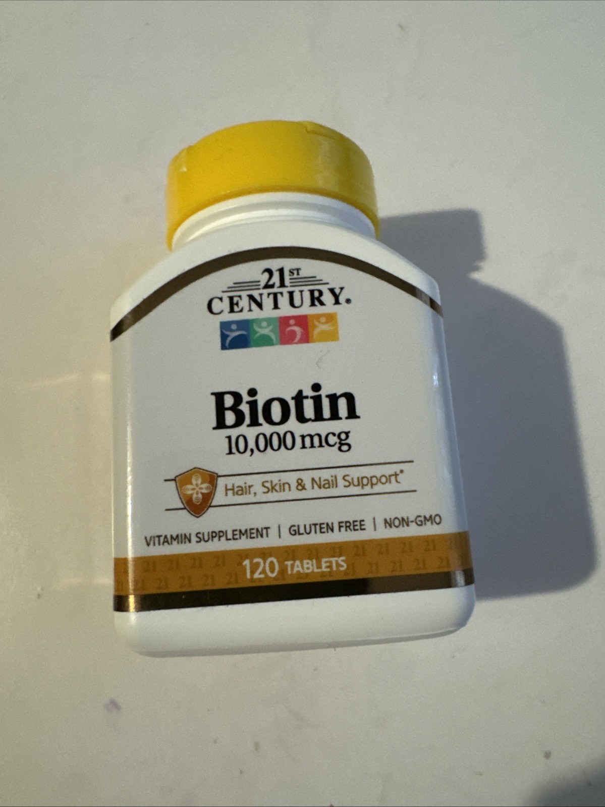 3 pack – 21st Century Biotin 10000 mcg Tablets 120 count -Exp 10/2026