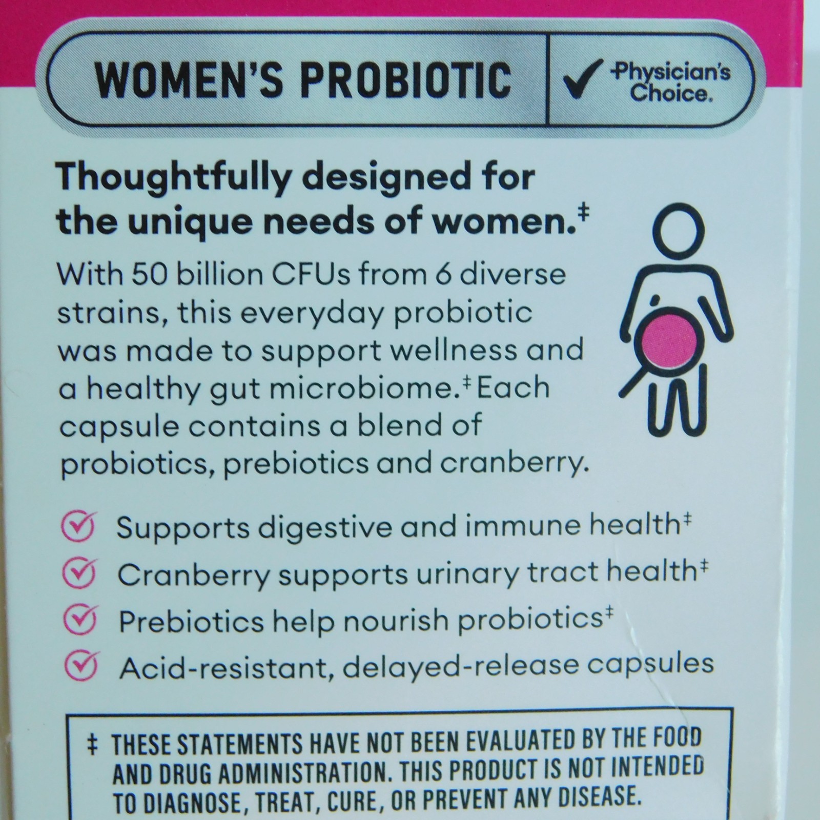 Physician’s Choice WOMEN’S Probiotic 60 Capsule count