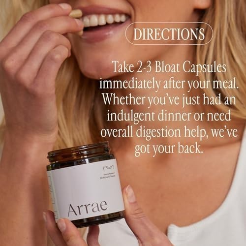 Fast-Acting Bloating Relief – All-Natural Digestive Enzymes Capsules 30 Count