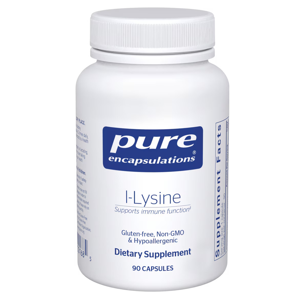 Pure Encapsulations L-Lysine 90 Capsules