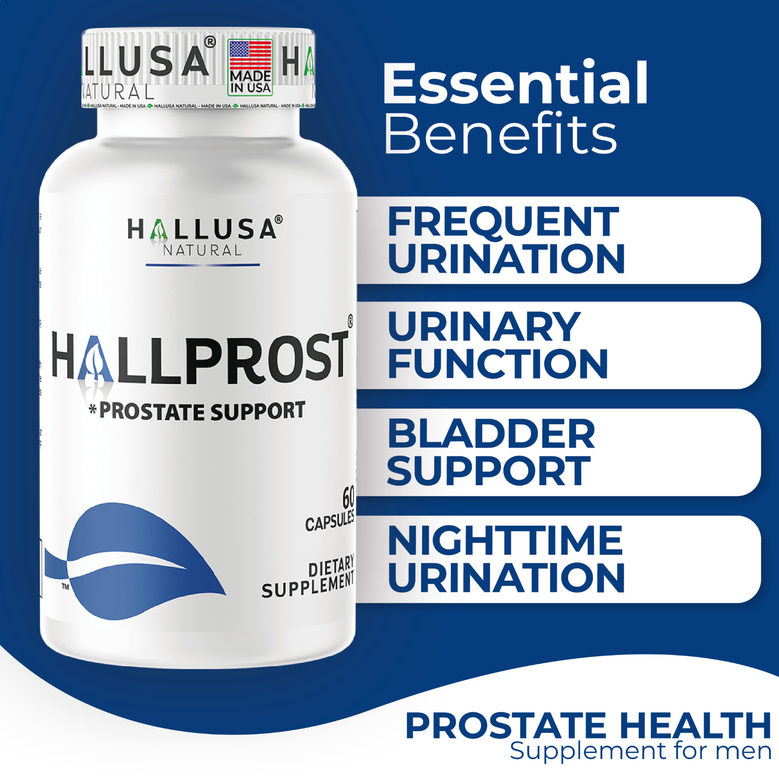 HALLPROST & HALLVIGOR – Complete Treatment for Men – Prostatic well-being 120Cap