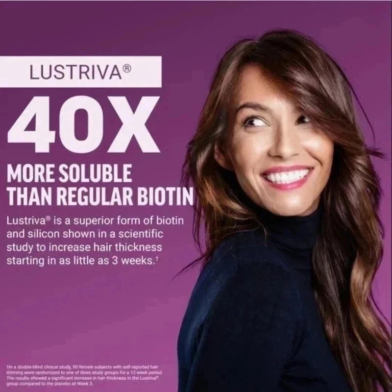 Hair Growth Accelerator Lustrav Soft Chews Mixed Berry 60 Count