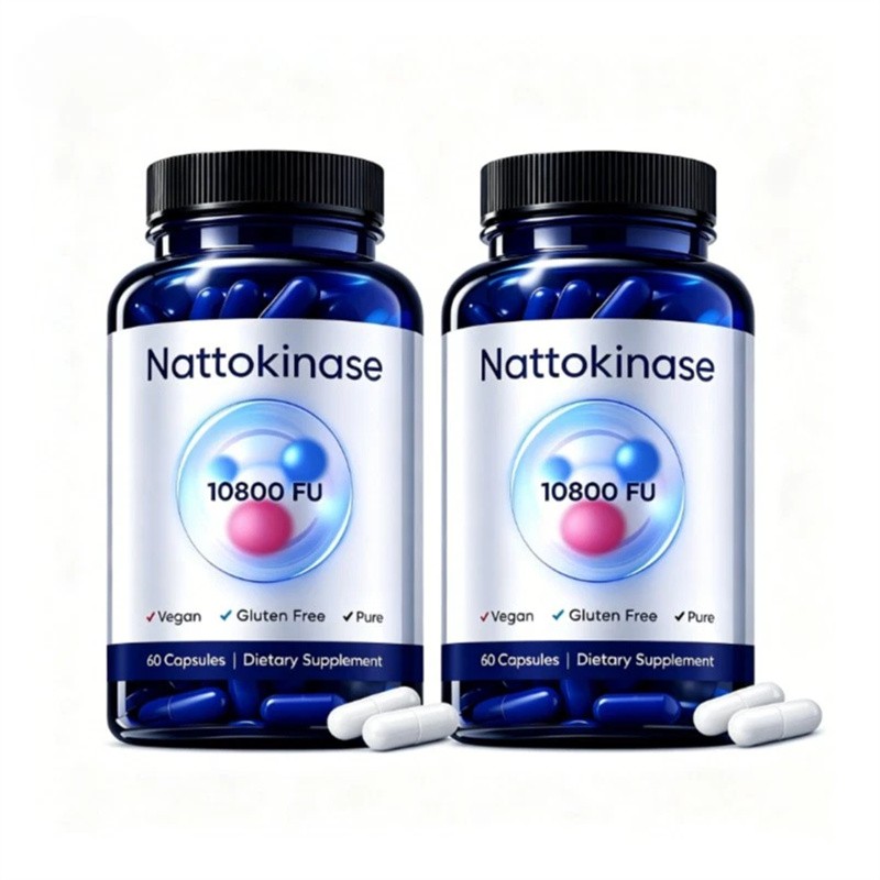 Nattokinase Supplement – 10800 FU 60 Capsules Per Serving Heart Circulation