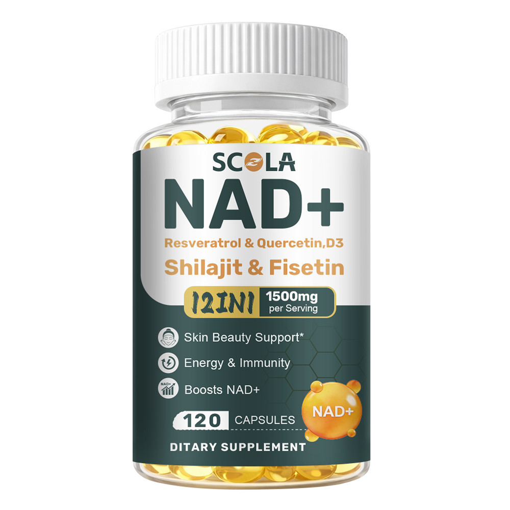 NAD supplement, 1500mg resveratrol containing supplement, 120 capsules USA Ship