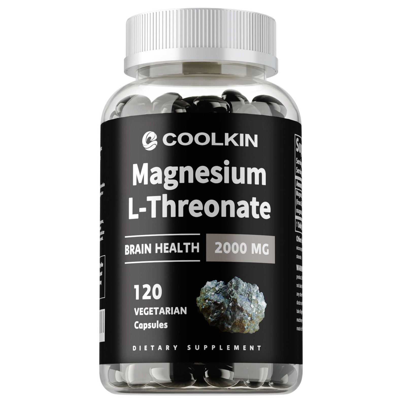 120pcs Magnesium L-Threonate 2000mg – Nootropic Brain Booster, Memory and Focus