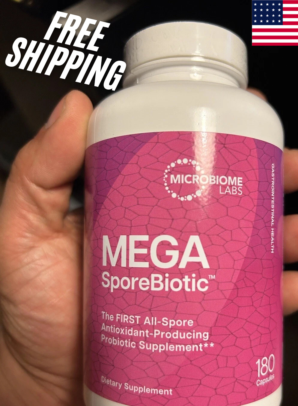 Microbiome Labs MegaSporeBiotic (180 Capsules) – Probiotic 7/27 Exp!!