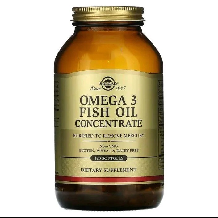 Solgar Omega 3 Fish Oil Concentrate 120 Softgels Exp 02/2028 New