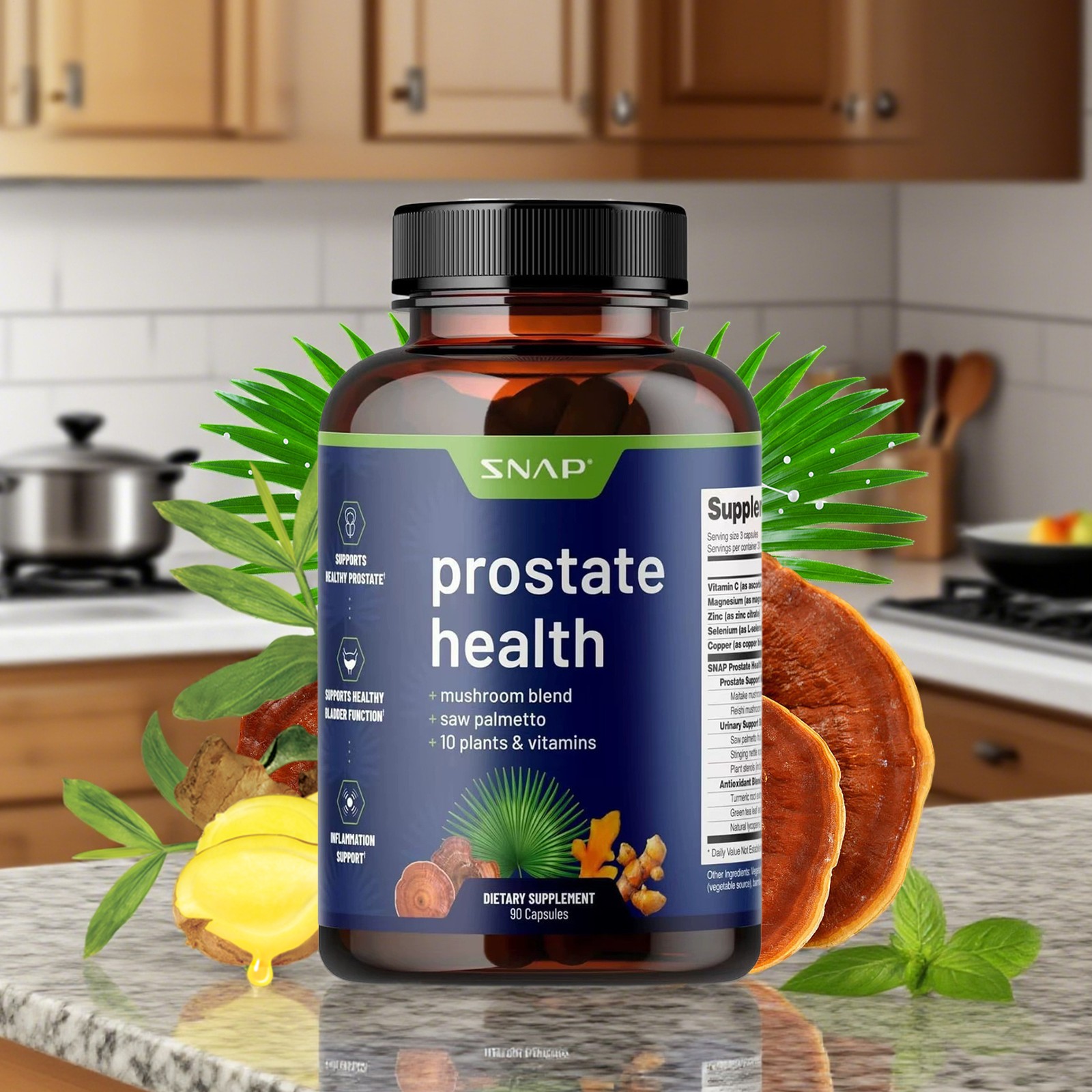 Prostate Fitness – Urinary, Bladder & Immune System Health Snap 60ct Supplements