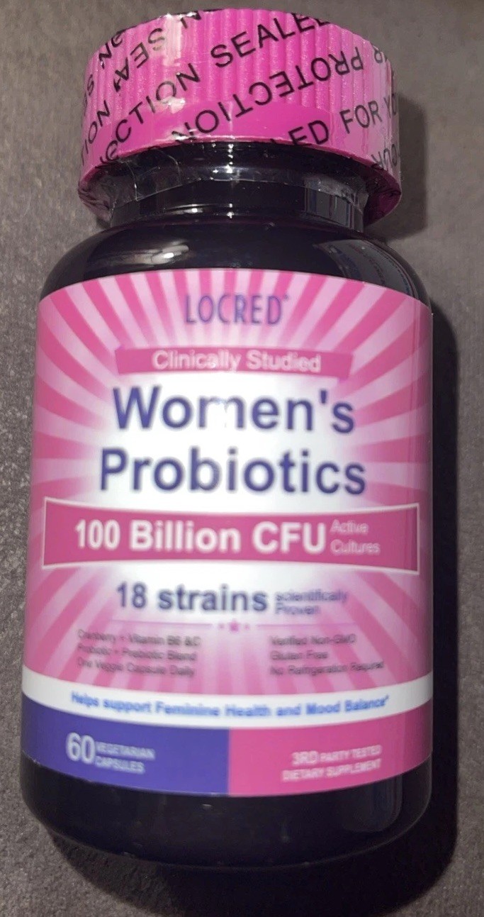 Women’s Probiotics 100 Billion CFU 18 Strains 60 Caps Sealed Exp. 10/2026