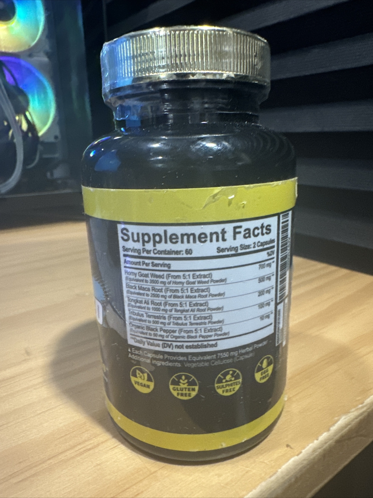 Mecisco Horny Goat Weed 7550mg 120 Caps Exp 07/2025