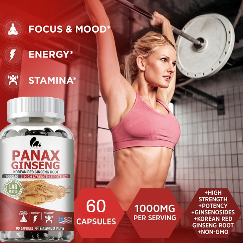 Ginseng Capsules – 100% natural – improves physical function -endurance NEW