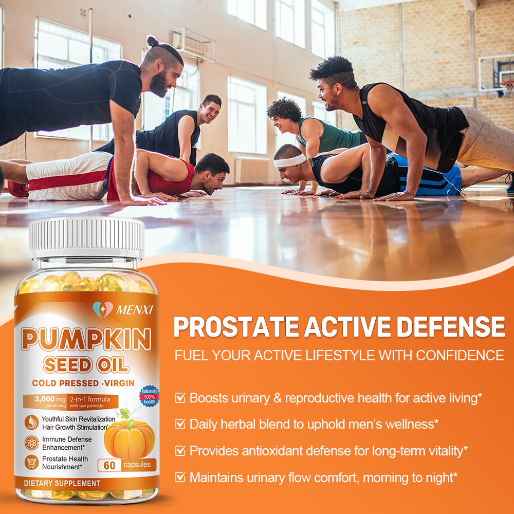 Pumpkin Seed Oil 3000mg Capsule | Prostate Health | Immune Function 120 Softgels