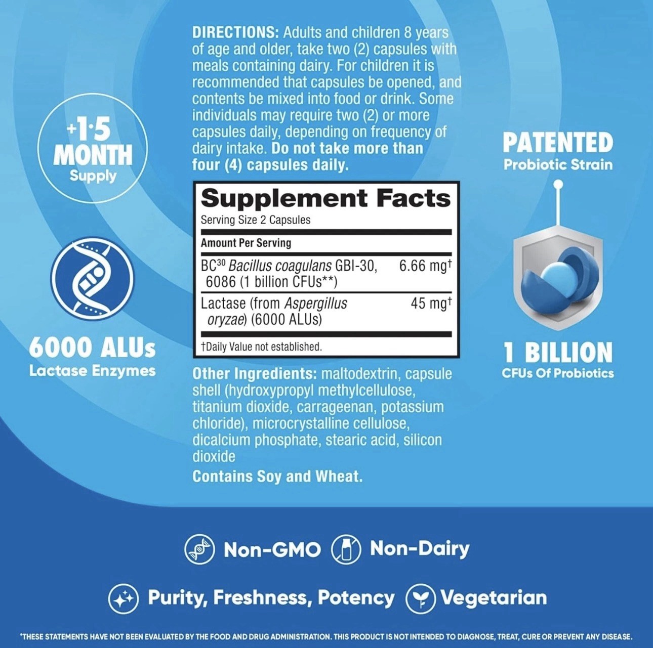 🔥Digestive Advantage®, Daily Probiotics + Lactose Support, 96 Capsules 02/2029