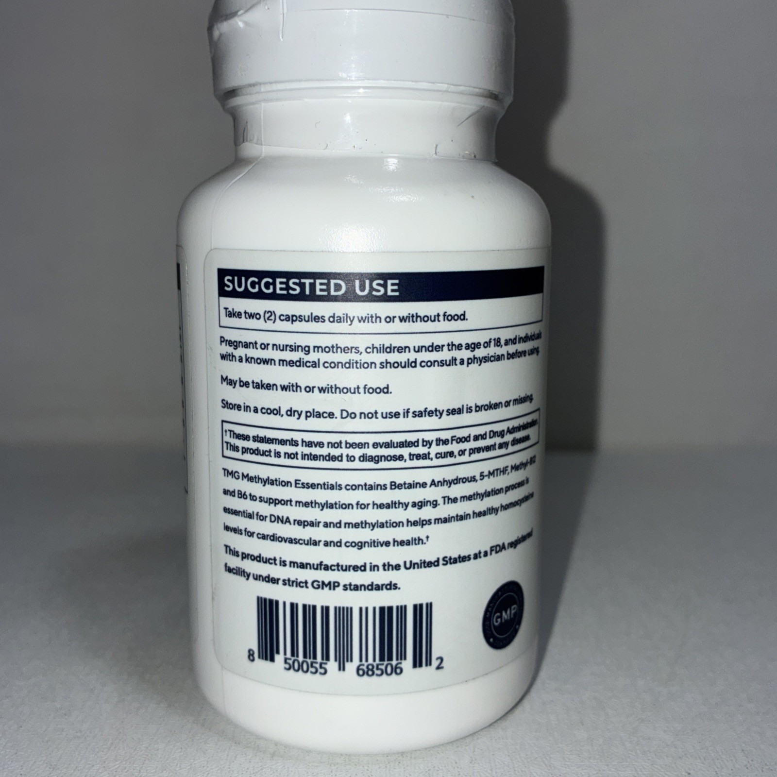 Renue By Science TMG Methylation Essentials 120 Caps 900 Mg Sealed