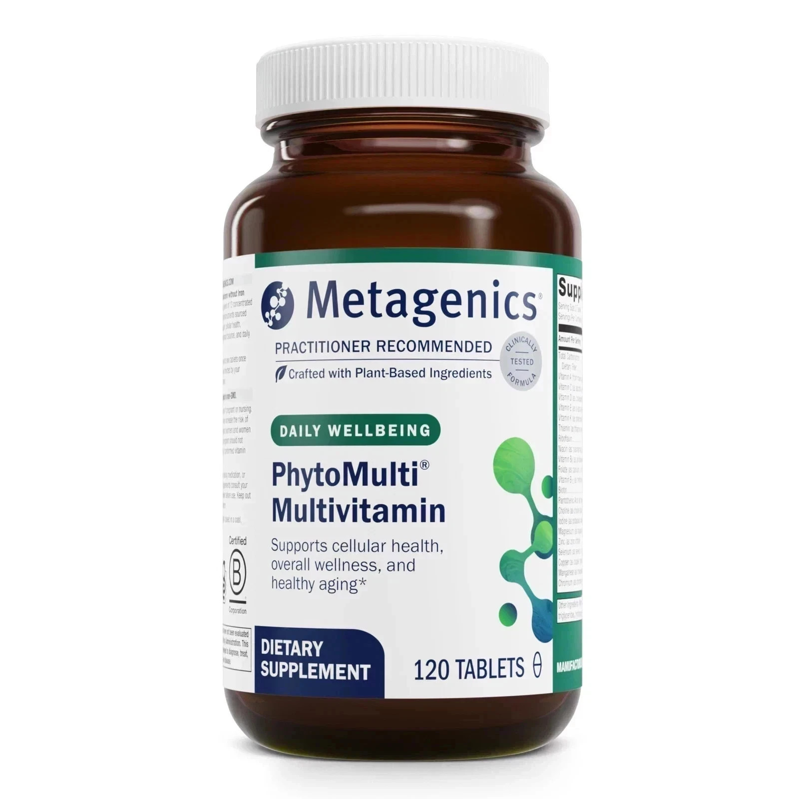 Metagenics PhytoMulti Multivitamin Without Iron 120 Tablets – Free Shipping