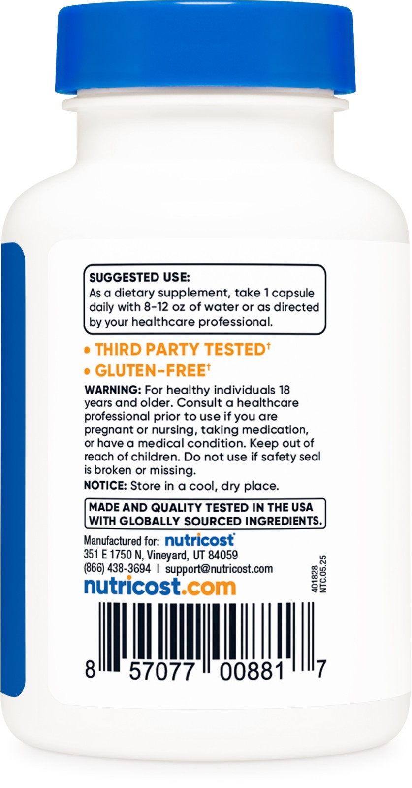 Nutricost Bilberry Capsules 1200mg Equivalent (90 Vegetarian Capsules)