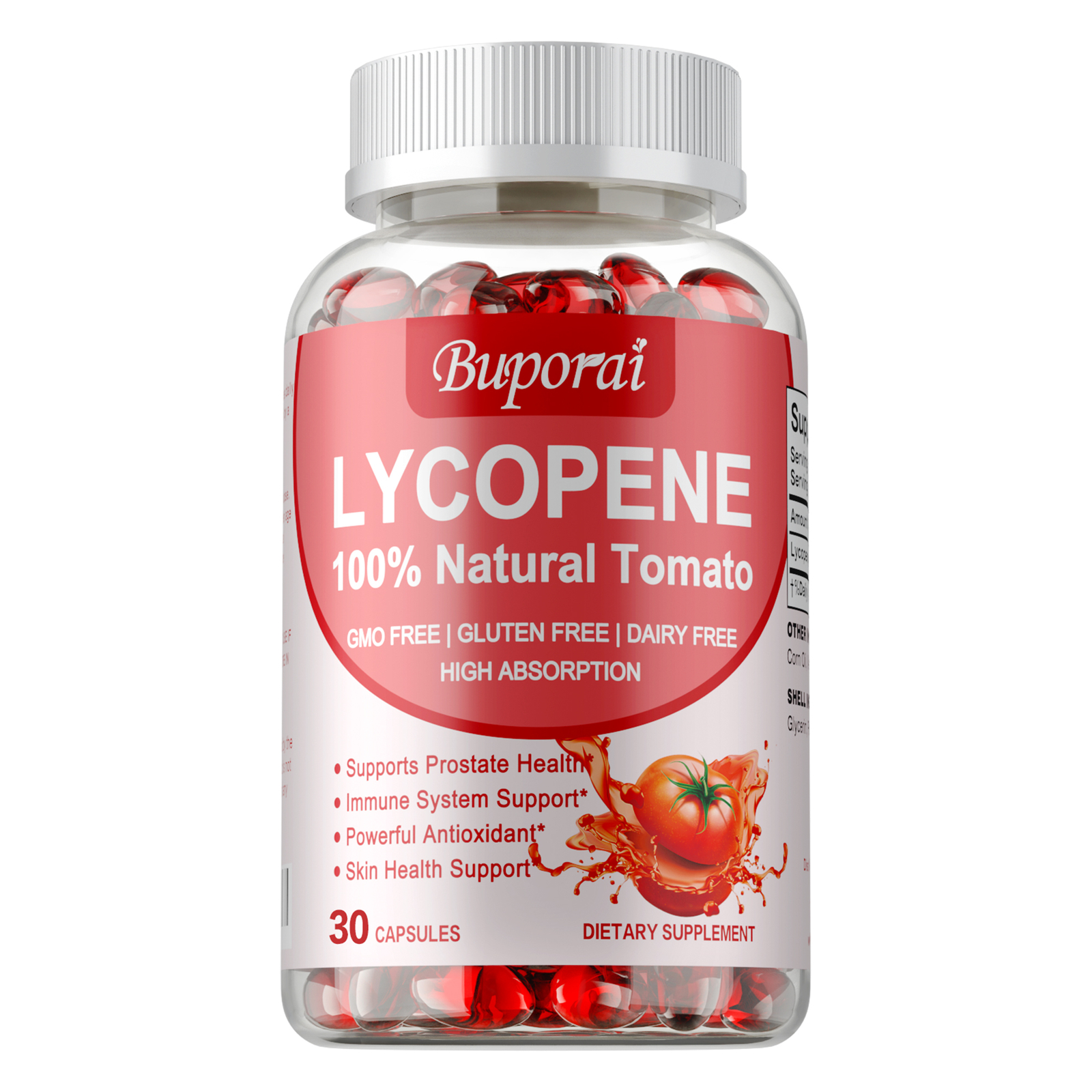 Lycopene Capsules 80mg – High Protency Antioxidant & Prostate Health Support