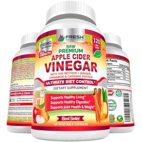 FRESH HEALTHCARE Apple Cider Vinegar Capsules with The Mothe