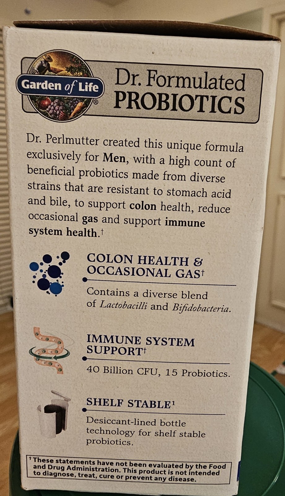 Garden of Life Dr. Formulated 40 Billion CFU Men’s Daily Care Probiotics – Pack