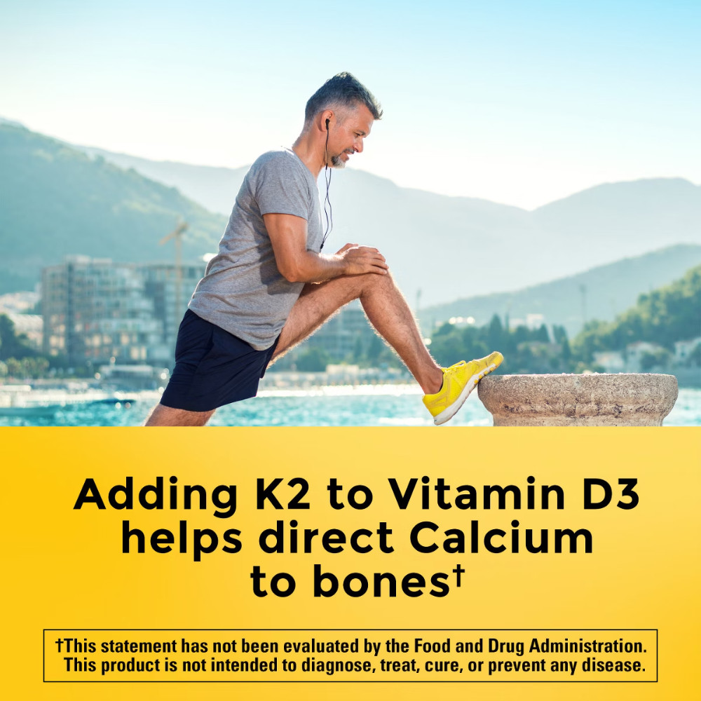 Nature Made Vitamin D3 K2 Gummies, Vitamin D 5000 – 50ct