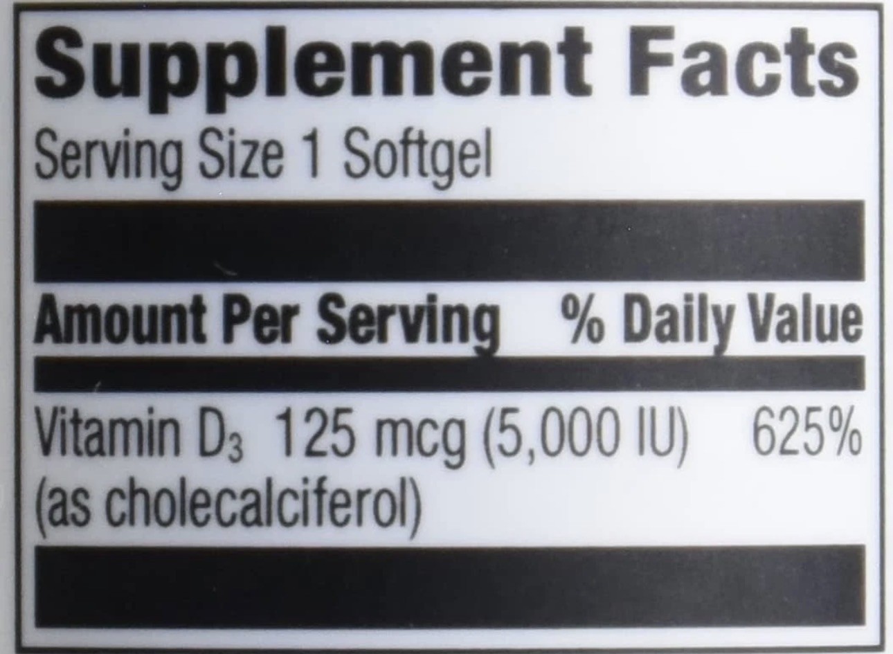 Bulk! 44 Bottles of Amazon Elements Vitamin D3, 125 mcg 180 softgels!
