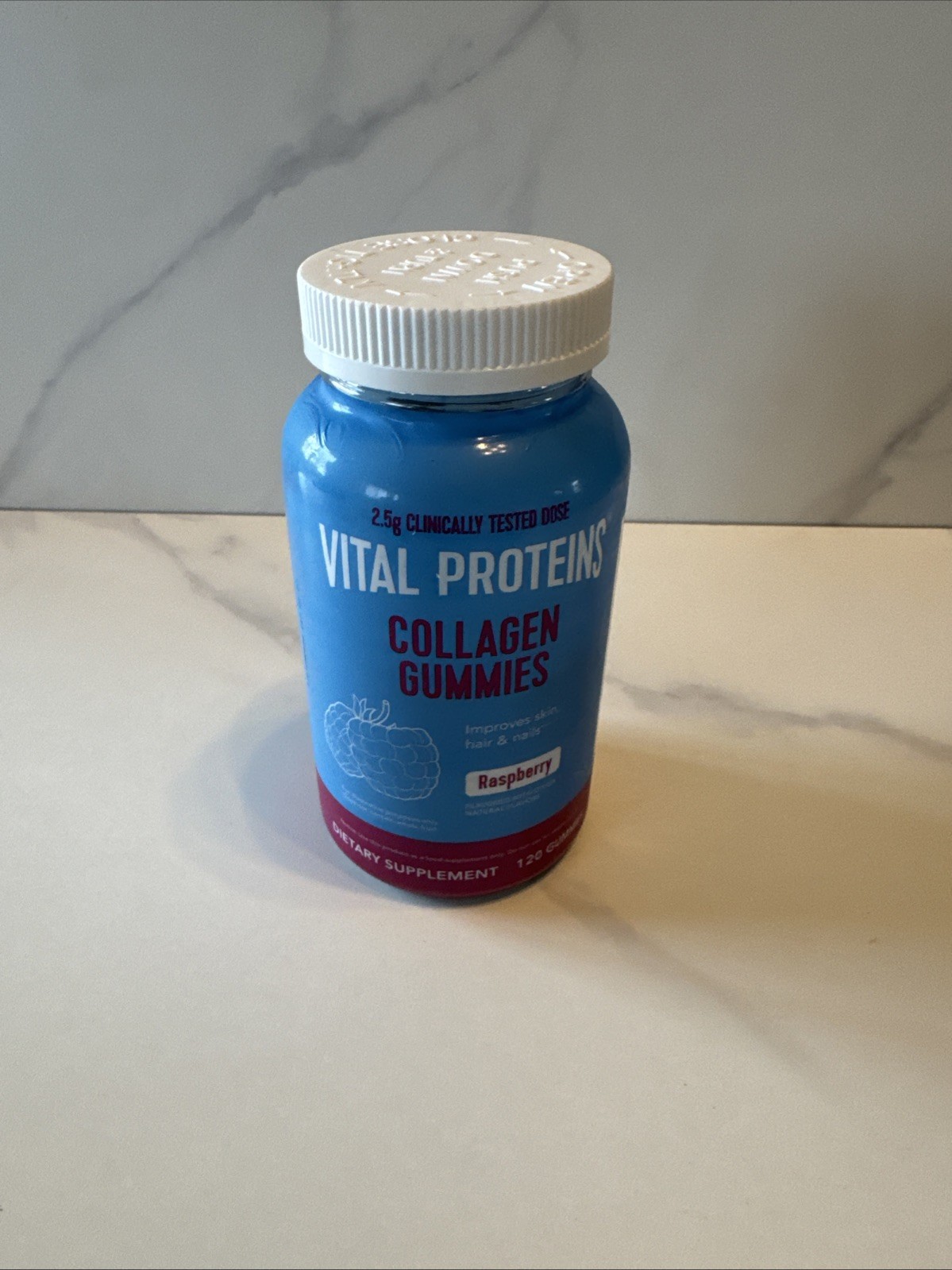 Vital Proteins Collagen Gummies Raspberry 120 Count Hair Skin Nails