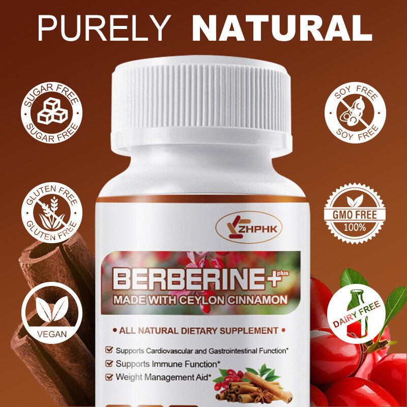 Berberine HCL 10:1 With Ceylon Cinnamon 1200mg Immune Blood Sugar & Heart Health