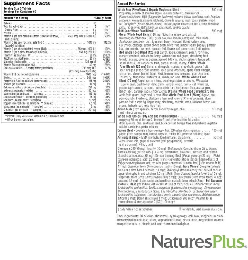Natures Plus Source of Life Gold Multivitamin 180 Tablets