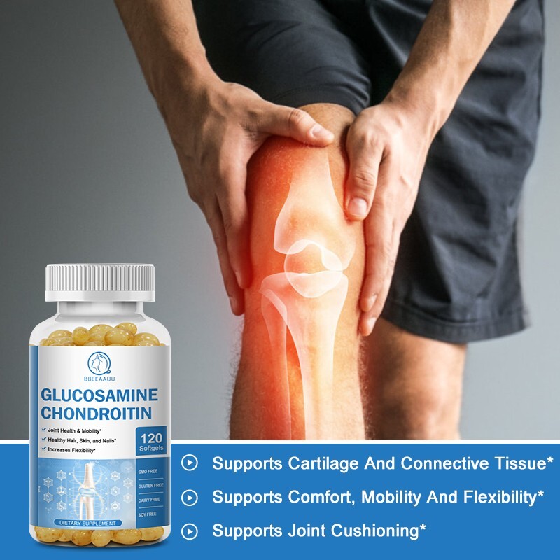 Glucosamine Chondroitin MSM 1500mg Vitamin D3 Triple Strength Joint Support Caps