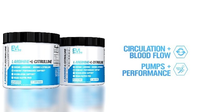 Nitric Oxide Booster Powder – L-Citrulline & L-Arginine 1000mg, 75 Servings, Ene