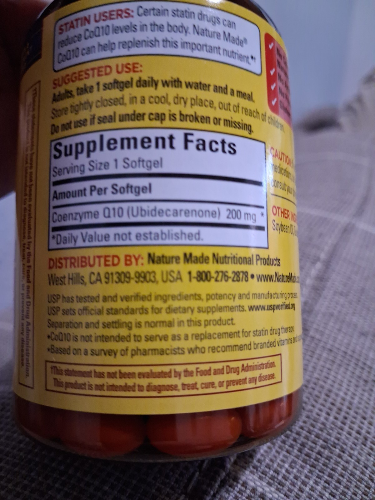 Nature Made CoQ10 200 mg 80 Softgels Exp Late 27 Or 28 . #1 Doctor Recommended