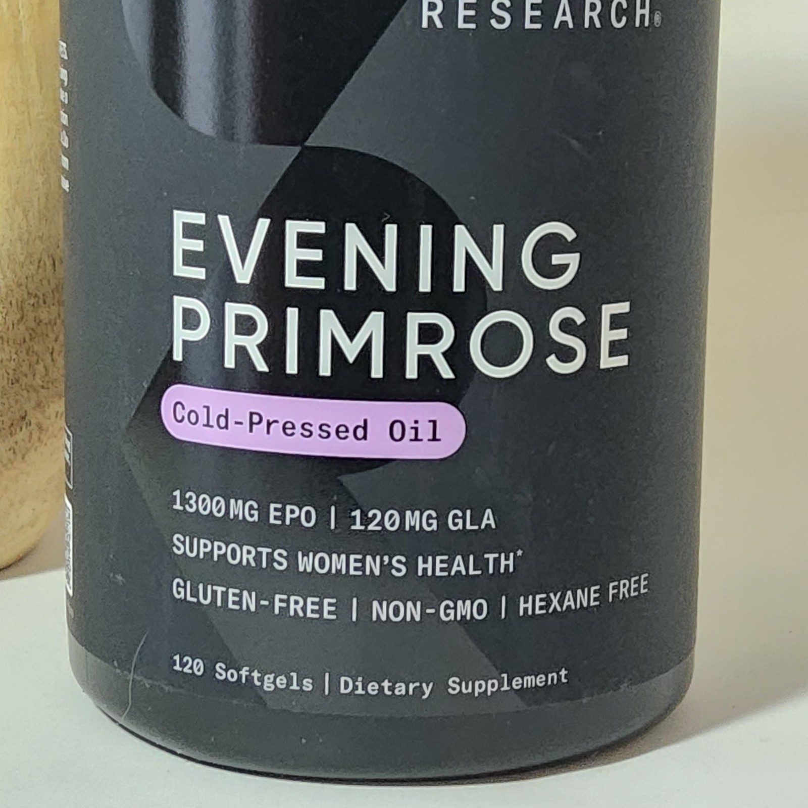 Sports Research Evening Primrose Cold Pressed Oil 1300mg 120 Softgels Exp 06/28