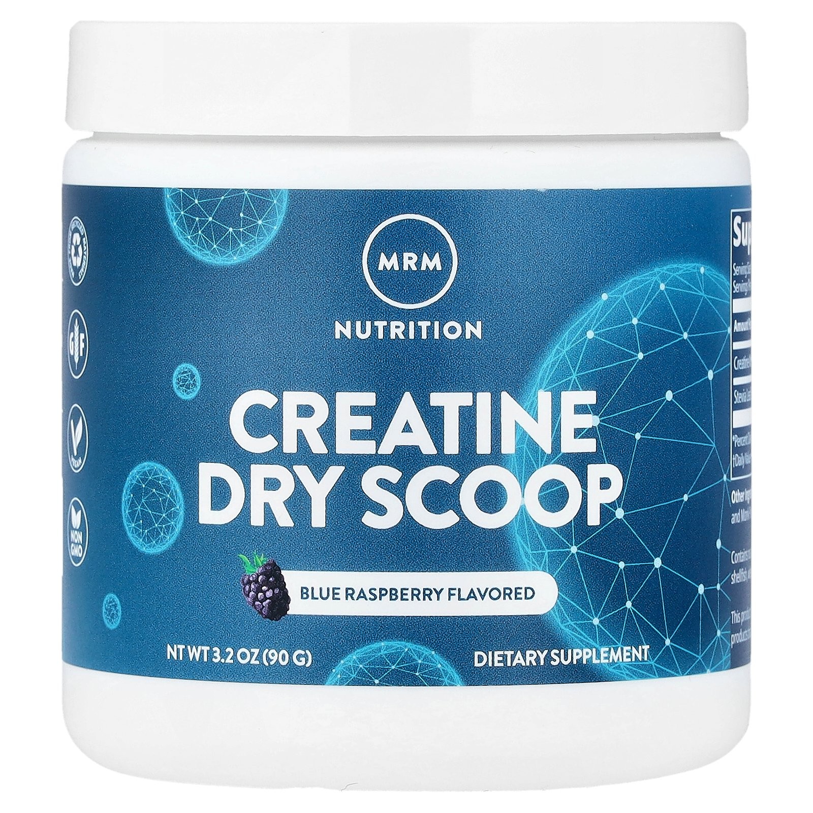 Creatine Dry Scoop, Blue Raspberry, 3.2 oz (90 g)