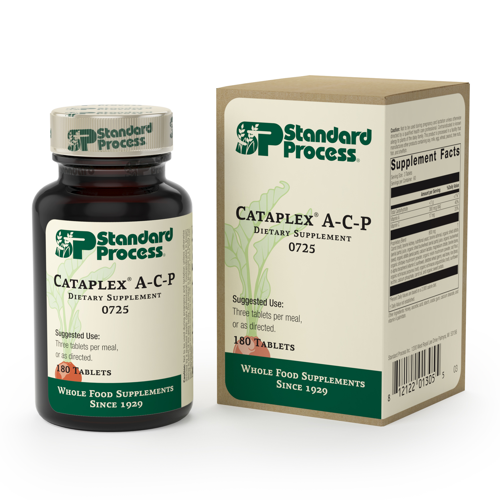 Standard Process – Cataplex A-C-P – 180 Tablets