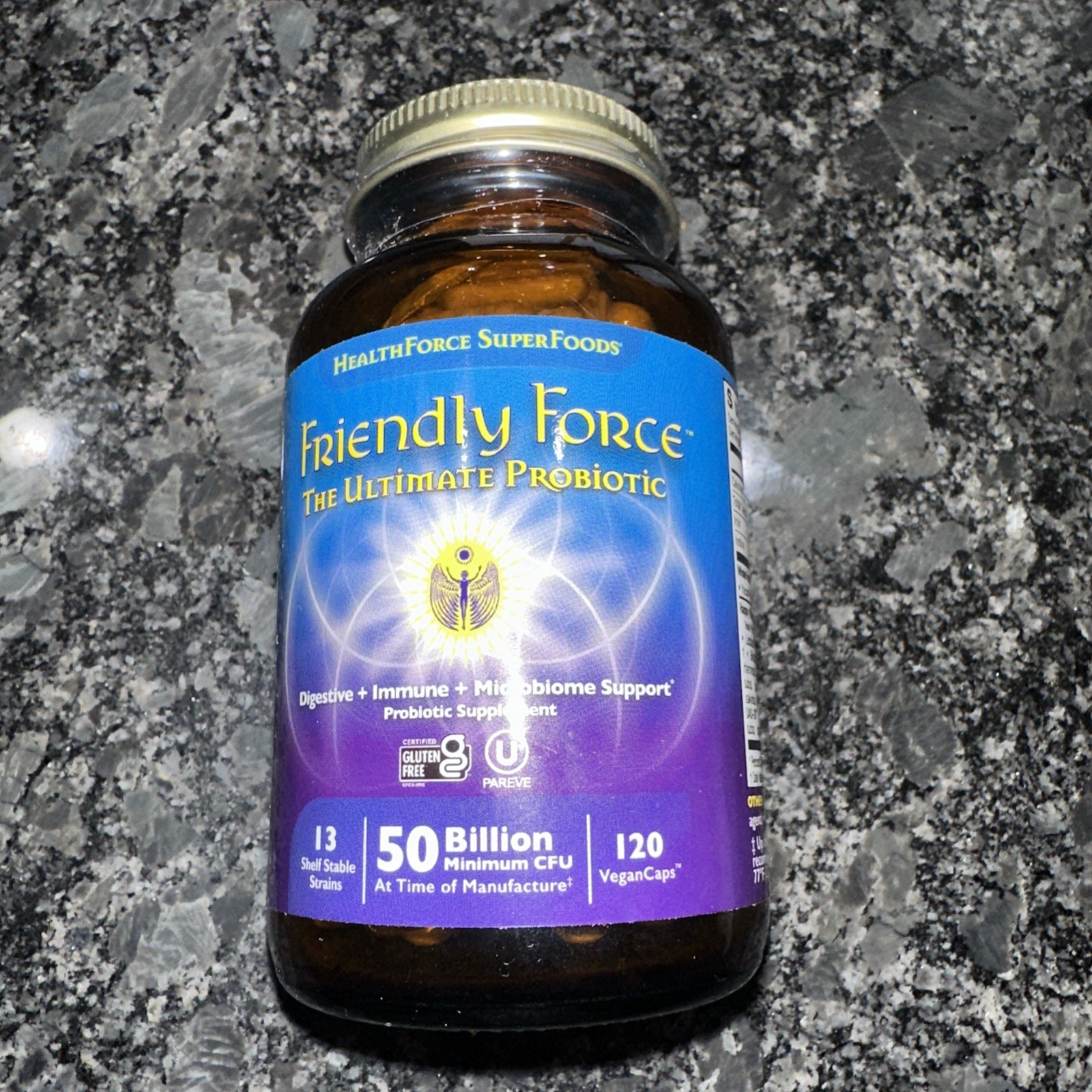 Friendly Force, The Ultimate Probiotic, 50 Billion, 120 Vegan Caps Digestive et