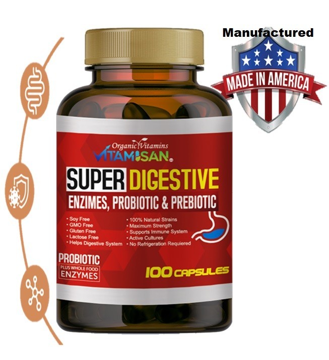 Probiotics 100 Billion CFU Potency Digestive Inmune Health 200 Capsules USA 2 Pk