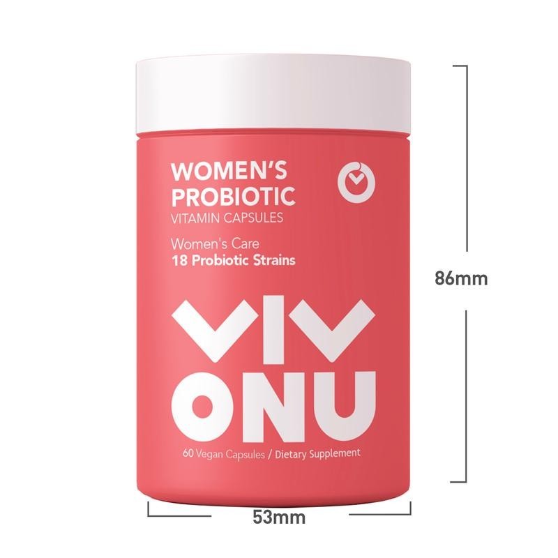 VIVONU Women’s Probiotics – 18 Strains for Vaginal Health 60 Vegetarian Capsules