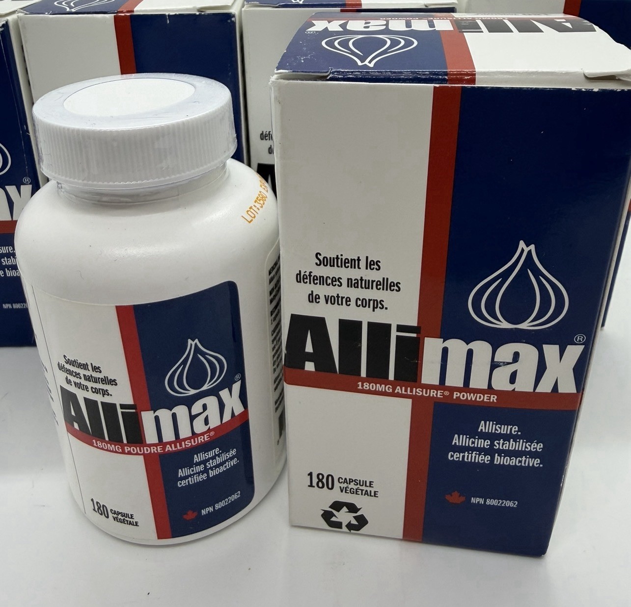 Lot of 13 Allimax 100% Allicin 180 mg – 180 Capsules Exp-03-2028