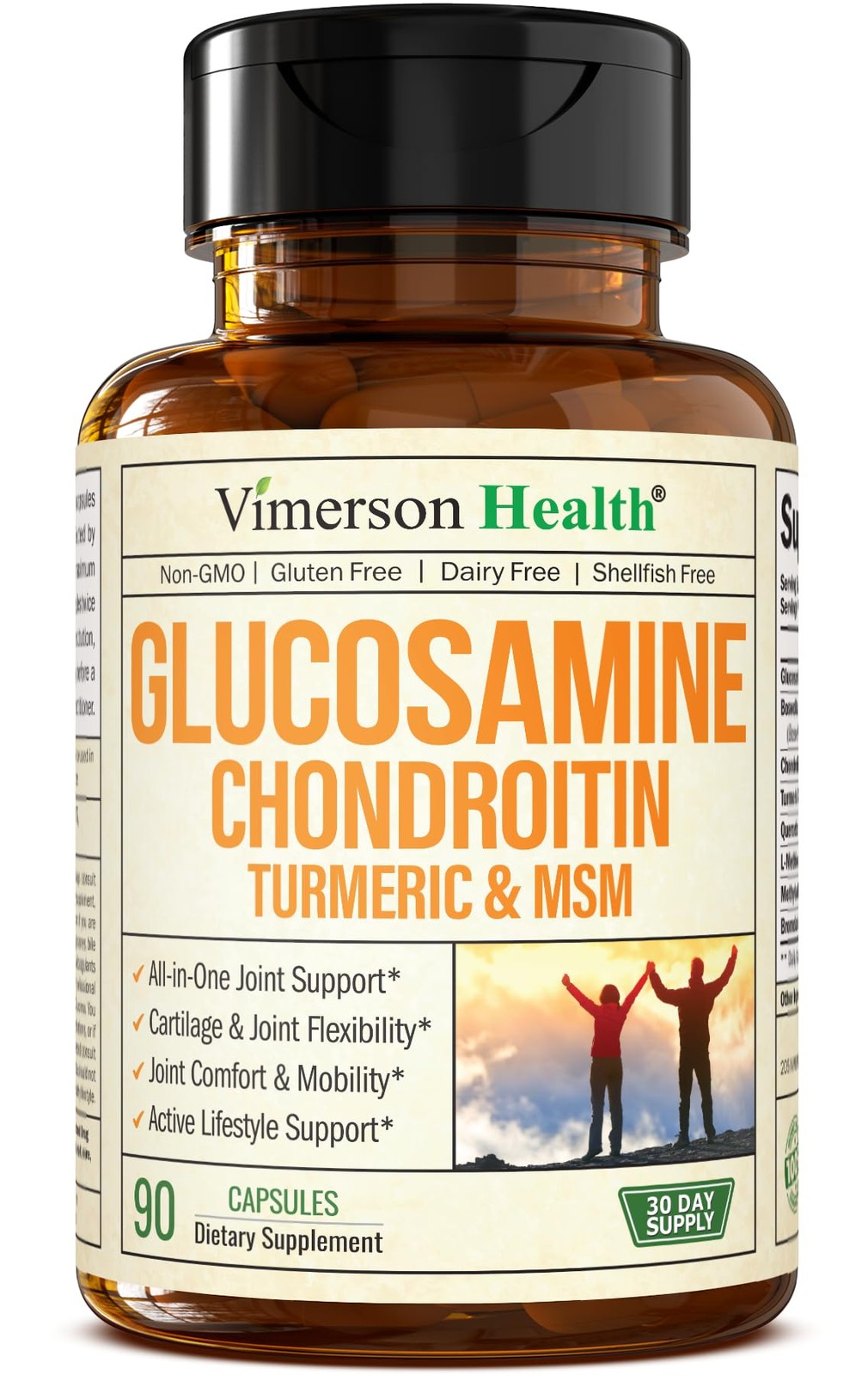 Glucosamine Chondroitin Msm And Turmeric Supplement – 90 capsules