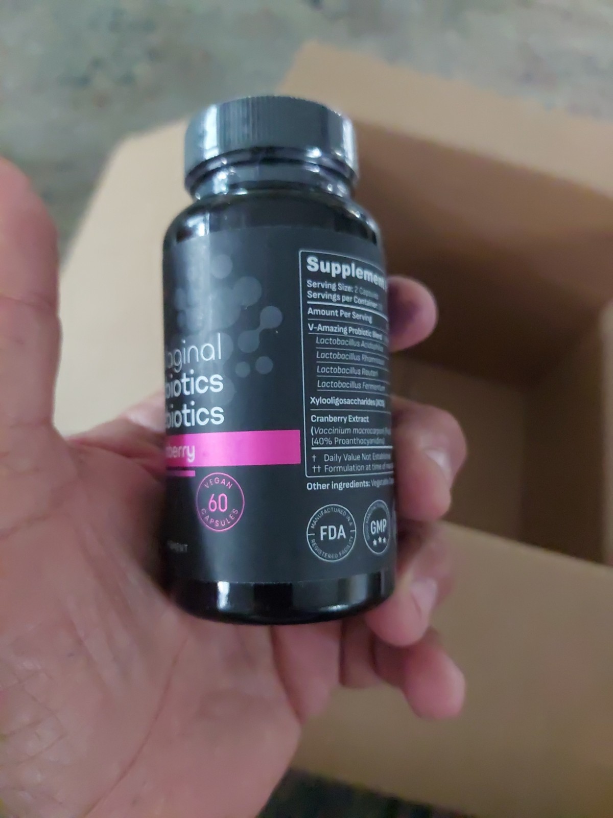 Vaginal Probiotics for Women + Prebiotics & Cranberry Pills, pH Balance Exp 8/26