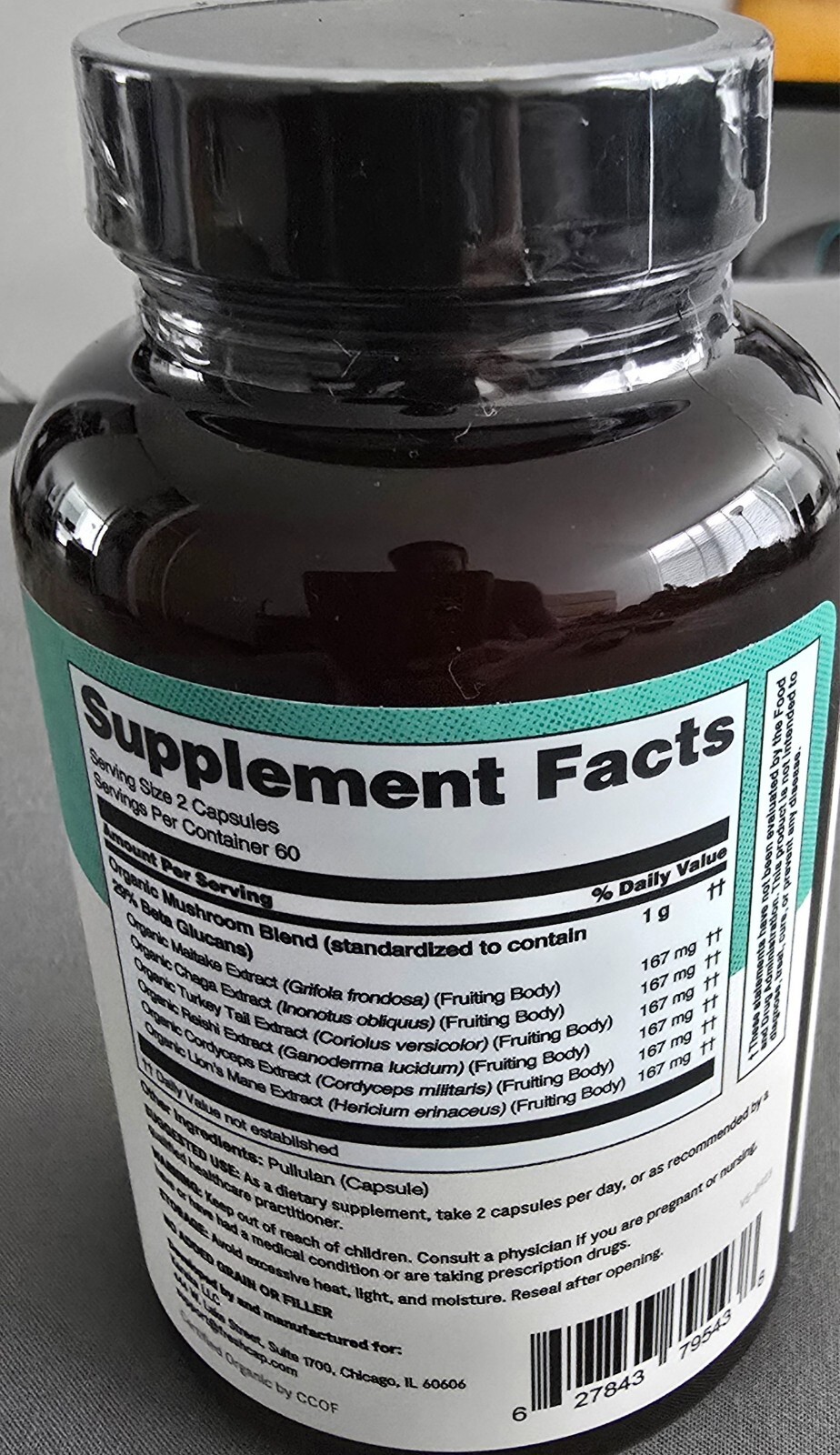 FreshCap, Ultimate Mushroom Complex 120 Capsules 6/2025 (30 Bottles Available)