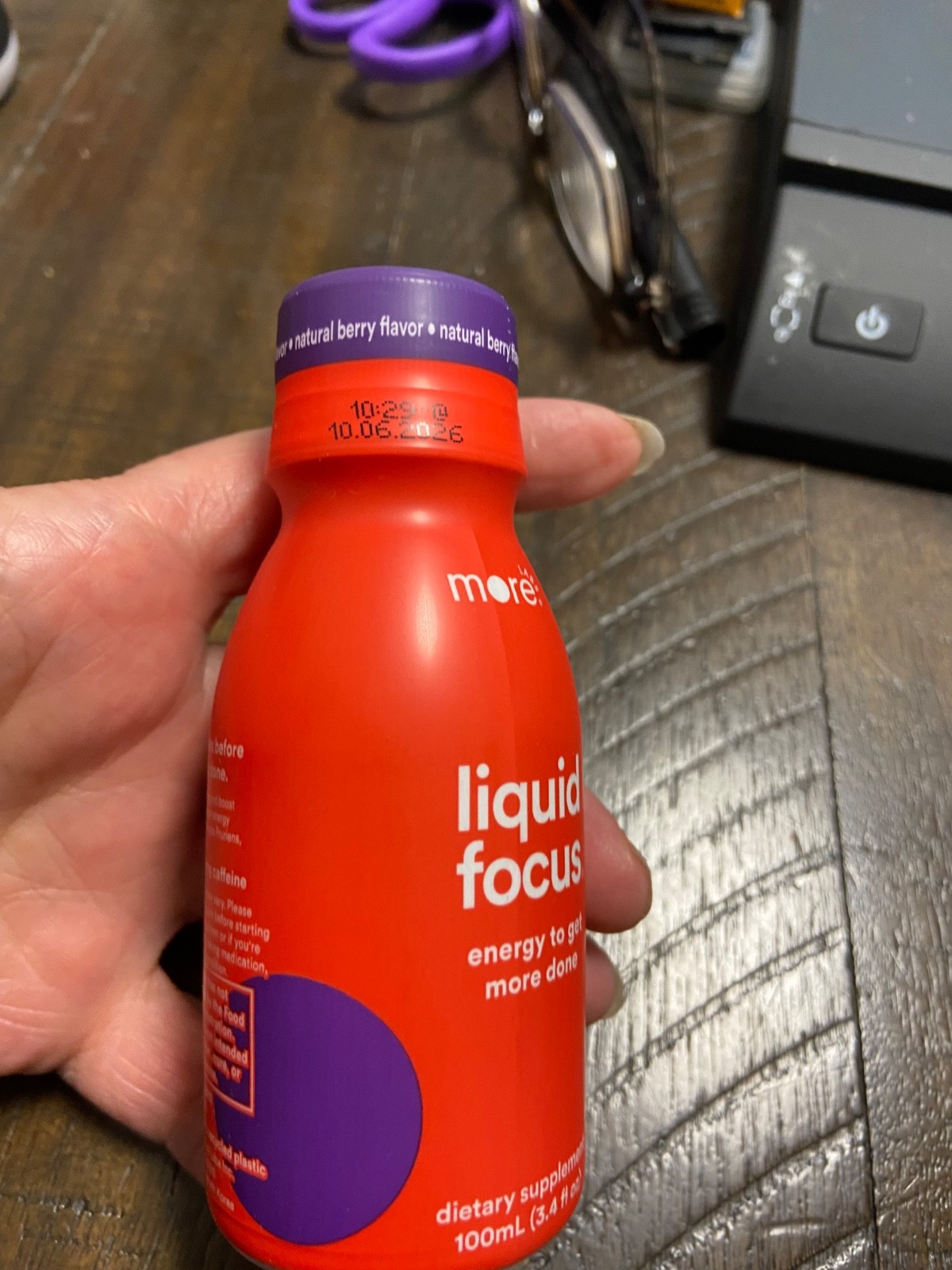 More Labs Liquid Focus Berry Flavored Supplement 3.4 Fl Oz (Pack of 5)