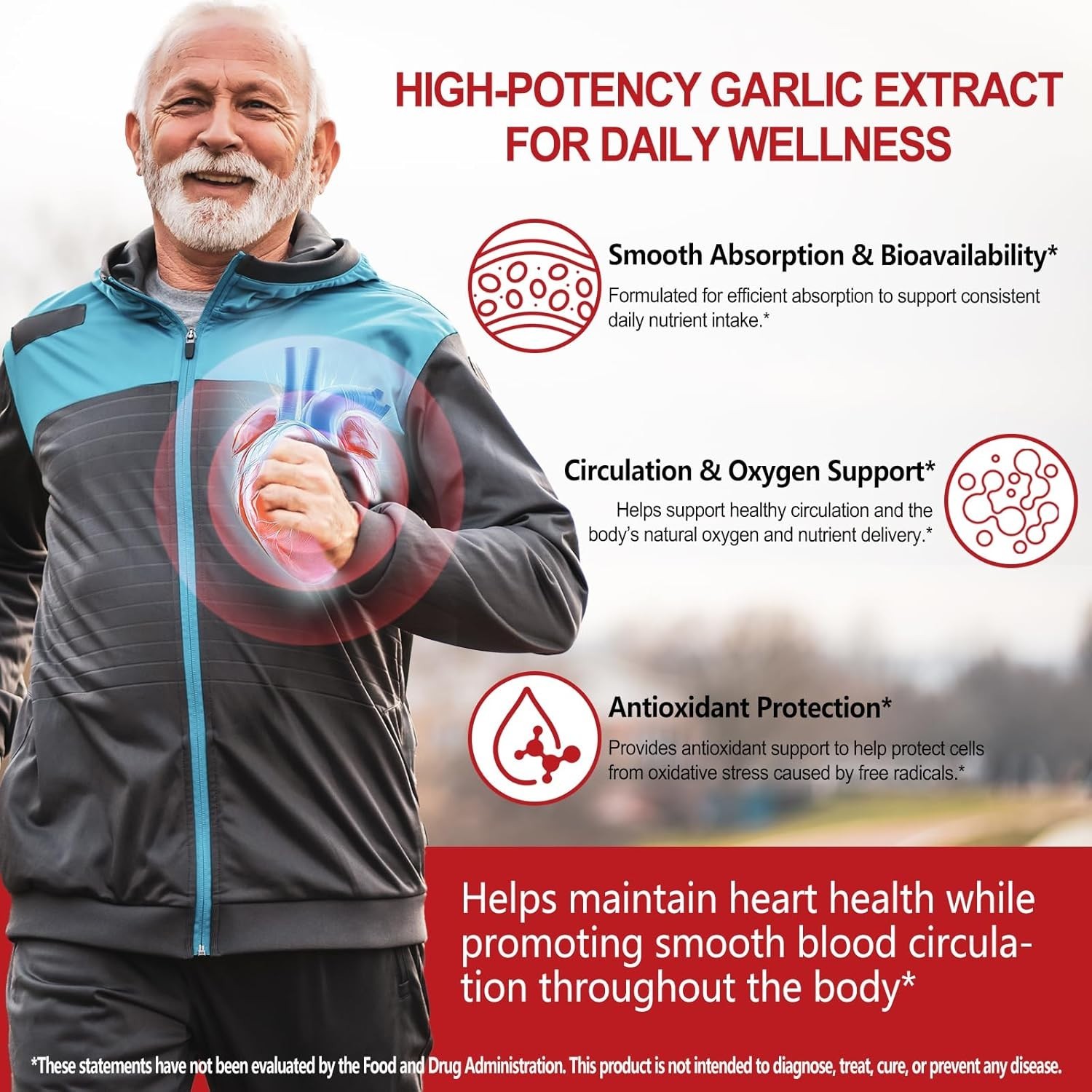 1 PACK AcentiaLabs Aged Garlic Extract, 300 Softgels, 7500mg | Heart & Immune