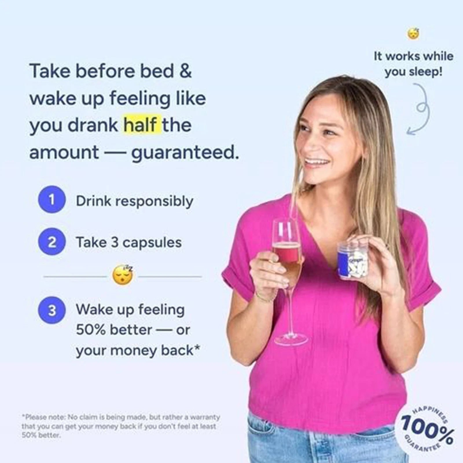 Cheers Restore Supplement w DHM + L-Cysteine After-alcohol Aid Support Your Live